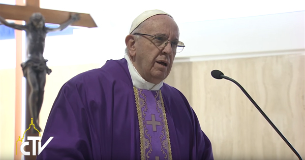 Papa Francesco sul peccato e la corruzione