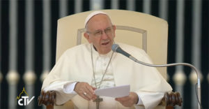 Papa Francesco all'Udienza Generale