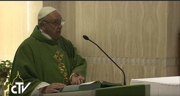 Papa Francesco a Santa Marta