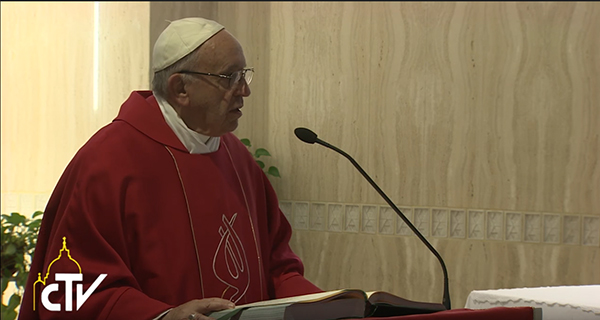 Papa Francesco a Santa Marta