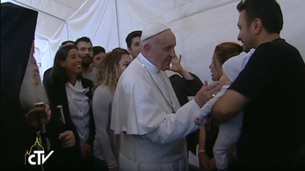 Papa Francesco a Lesbo